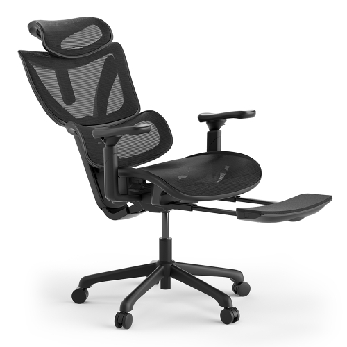 ACGAM CG-5245M Ergonomikus Gamer Szék, Állítható Deréktámasz, Lábtartó és 136 kg Terhelhetőség