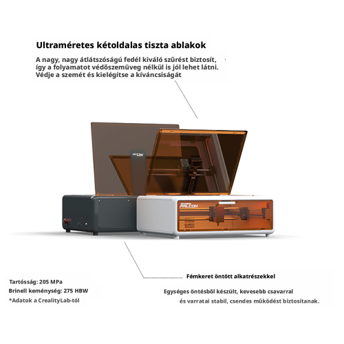 Creality Falcon A1 10W Lézergravírozó és Lézervágó Gép, CoreXY, Akár 600 mm/s, Intelligens Kamera, 305 × 381 mm Munkaterület, Zá