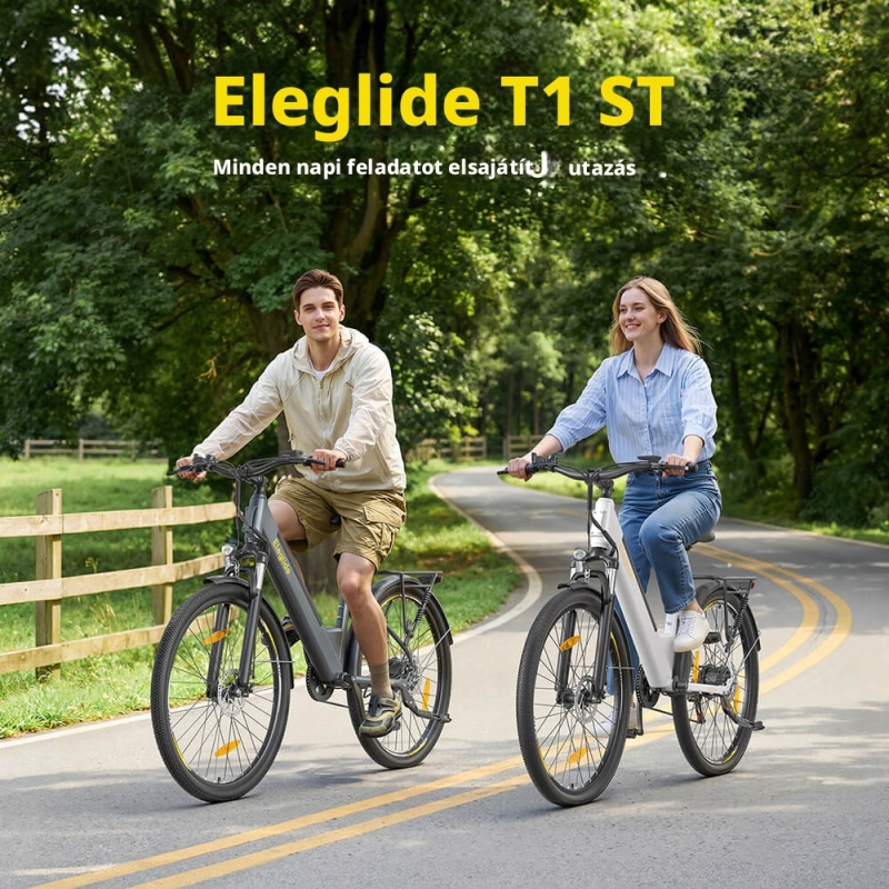 ELEGLIDE T1 ST Elektromos Trekking Kerékpár, 250 W Motor, 468 Wh Kivehető Akkumulátor, Akár 100 km Hatótáv, 25 km/h, Shimano 7 S