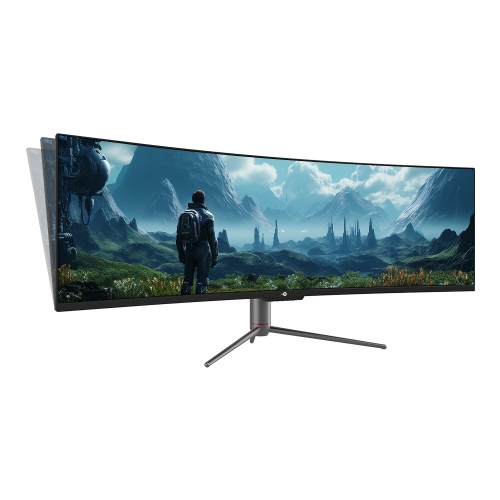 TITAN ARMY C49SHC 49" Ívelt Gaming Monitor, 32:9 UltraWide, 3840×1080, 144 Hz, 1 ms, 1800R HVA, HDR400, USB-C 65 W 2