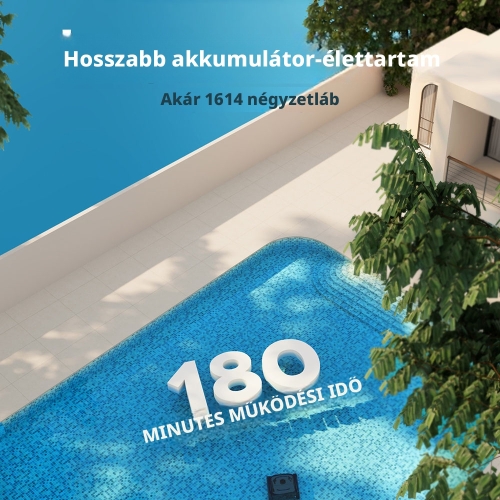WYBOT C2 Vezeték Nélküli Robot Medencetisztító, Medence Porszívó, Padló-, Fal- és Vízvonal-tisztítás, Akár 180 perc Üzemidő, 200