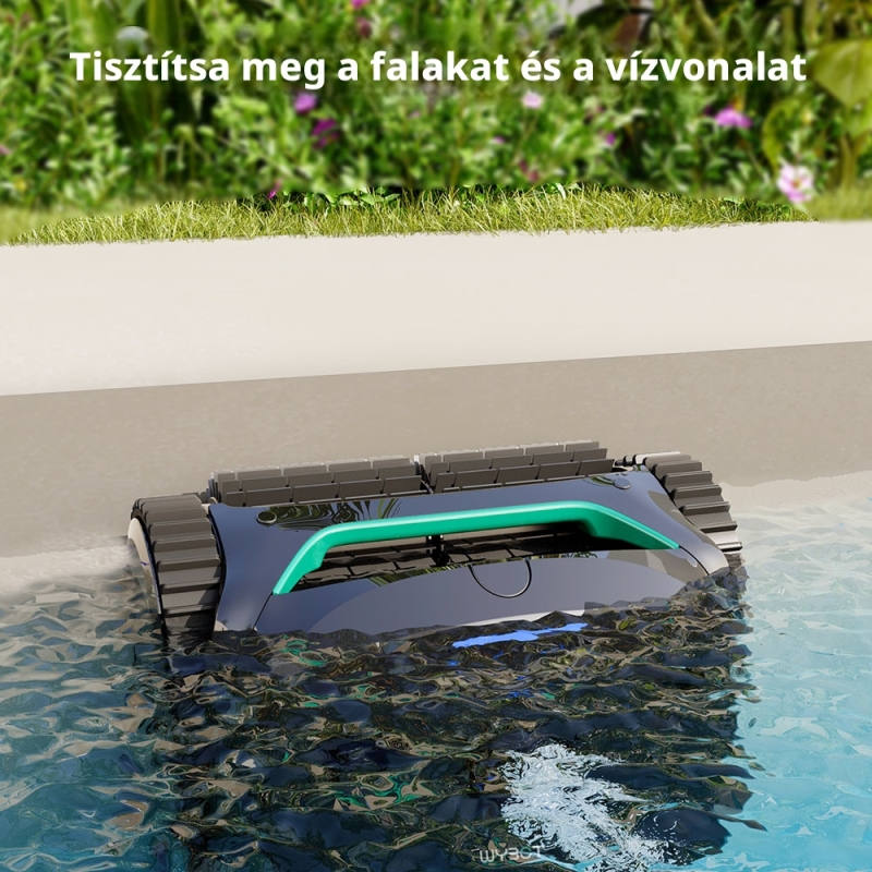 WYBOT C2 Vezeték Nélküli Robot Medencetisztító, Medence Porszívó, Padló-, Fal- és Vízvonal-tisztítás, Akár 180 perc Üzemidő, 200
