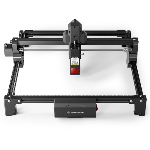 Mecpow X3S 7W Diódalézeres Lézergravírozó Gép, 360×360 mm Munkaterület, 10 000 mm/perc, 0,05×0,07 mm Lézerpont, WiFi és Type-C