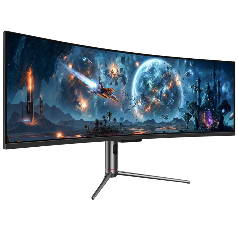 TITAN ARMY C49C1S 49" Ívelt Gaming Monitor, 32:9 UltraWide, 5120×1440 DQHD, 240 Hz, 1 ms, 1800R Fast VA, HDR400, USB-C 65 W