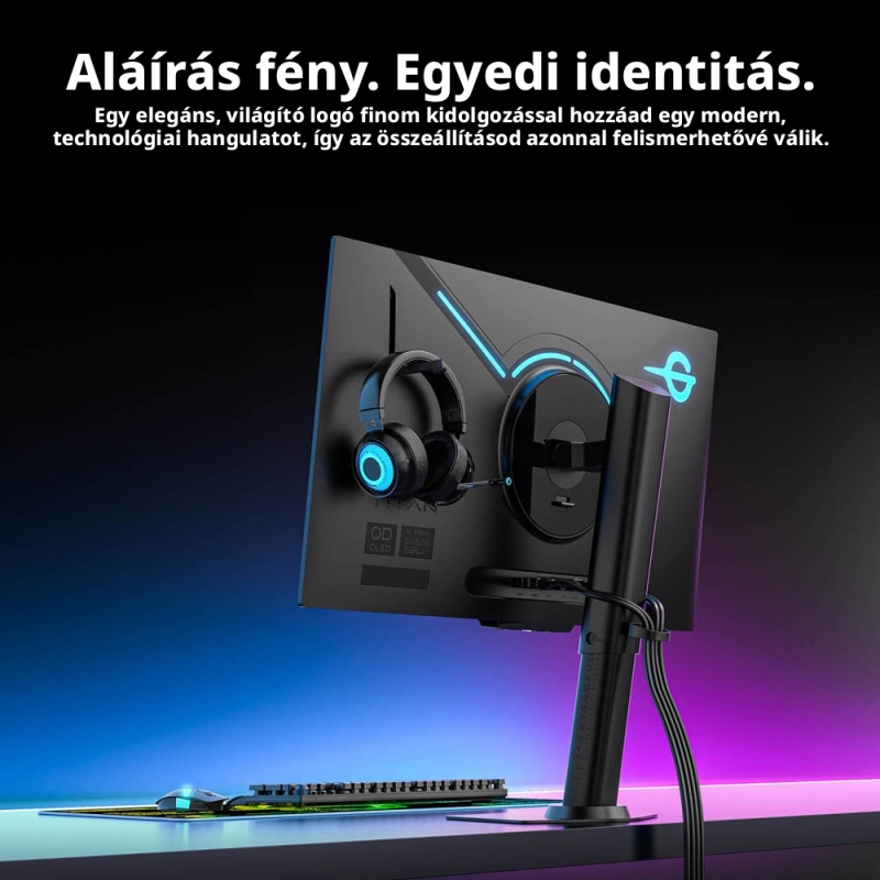 TITAN ARMY G2785S 26,5" QD-OLED Gaming Monitor, 2560×1440 QHD, 240 Hz, 0,03 ms GTG, HDR10, 1 500 000:1 kontraszt, FreeSync