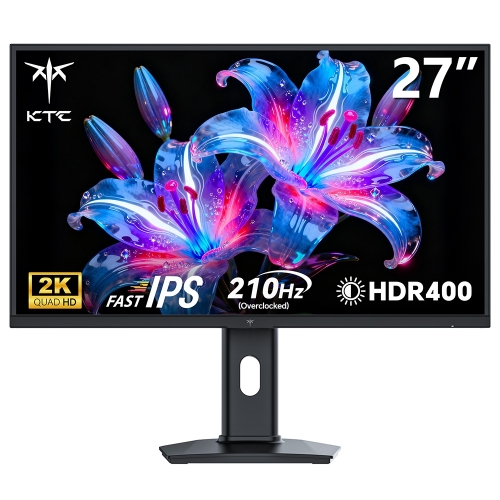 KTC H27T7P-2 27" Gaming Monitor, QHD 2560×1440, 210 Hz, 1 ms MPRT, Fast IPS, HDR400