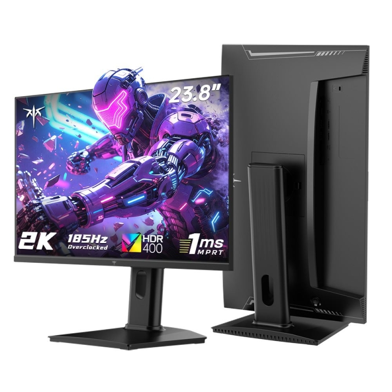 KTC H24T7 23,8" Gaming Monitor, QHD 2560×1440, 185 Hz, 1 ms MPRT, Fast IPS, HDR400