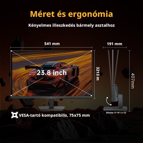 KTC H24B9S-2 23,8" Gaming Monitor, Full HD 1920×1080, 144 Hz, Fast IPS, 113% sRGB