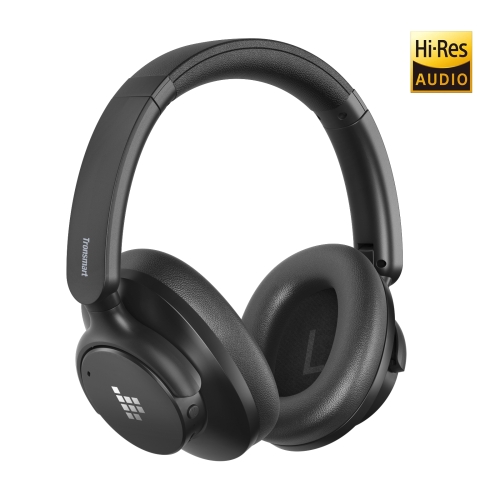 Tronsmart Sounfii Q20S Vezeték Nélküli Fejhallgató, Hybrid ANC -40 dB, Bluetooth 5.3, Akár 60 Óra Üzemidő, Hi-Res Audio, Fekete