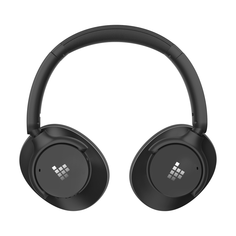 Tronsmart Sounfii Q20S Vezeték Nélküli Fejhallgató, Hybrid ANC -40 dB, Bluetooth 5.3, Akár 60 Óra Üzemidő, Hi-Res Audio, Fekete