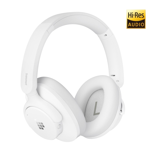 Tronsmart Sounfii Q20S Vezeték Nélküli Fejhallgató, Hybrid ANC -40 dB, Bluetooth 5.3, Akár 60 Óra Üzemidő, Hi-Res Audio, Fehér