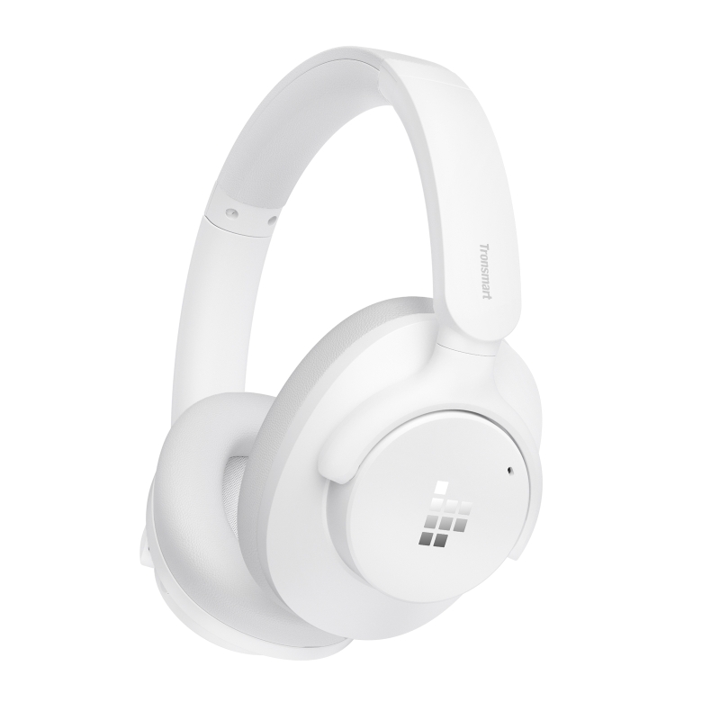 Tronsmart Sounfii Q20S Vezeték Nélküli Fejhallgató, Hybrid ANC -40 dB, Bluetooth 5.3, Akár 60 Óra Üzemidő, Hi-Res Audio, Fehér