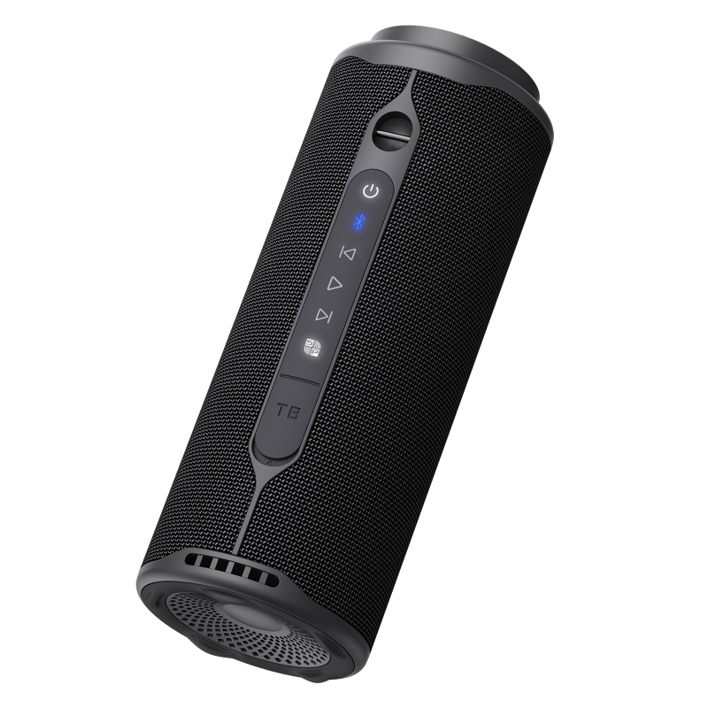 Tronsmart T8 Hordozható Bluetooth Hangszóró, 40 W, 360° Hangzás, Bluetooth 5.3, IPX7, Akár 18 Óra Üzemidő, Fekete