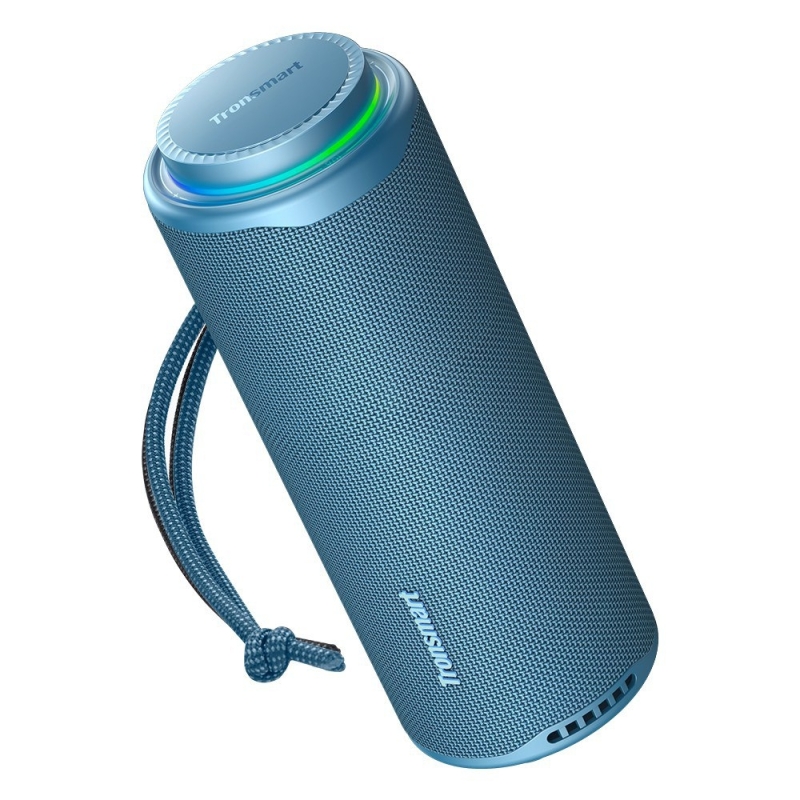 Tronsmart T8 Hordozható Bluetooth Hangszóró, 40 W, 360° Hangzás, Bluetooth 5.3, IPX7, Akár 18 Óra Üzemidő, Kék