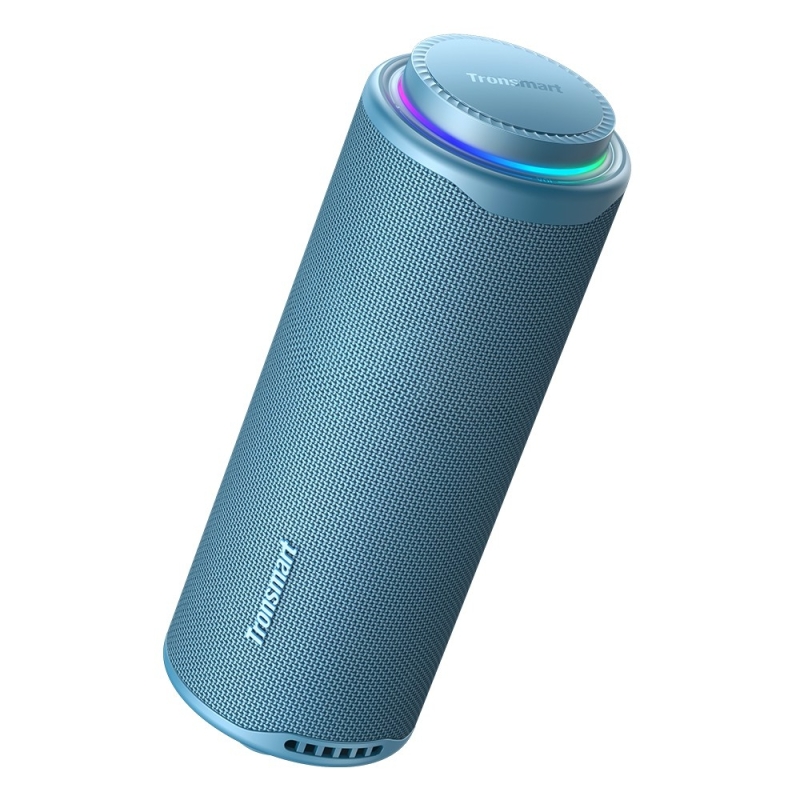 Tronsmart T8 Hordozható Bluetooth Hangszóró, 40 W, 360° Hangzás, Bluetooth 5.3, IPX7, Akár 18 Óra Üzemidő, Kék