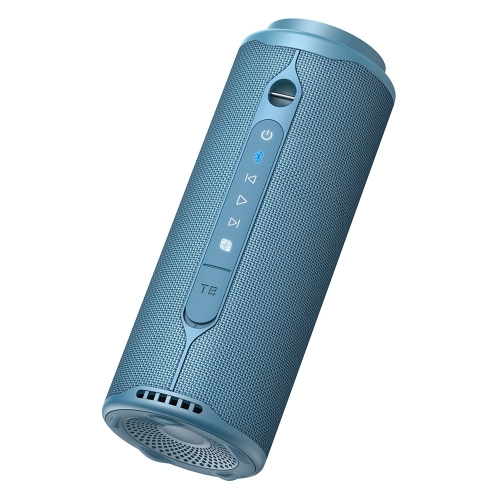 Tronsmart T8 Hordozható Bluetooth Hangszóró, 40 W, 360° Hangzás, Bluetooth 5.3, IPX7, Akár 18 Óra Üzemidő, Kék