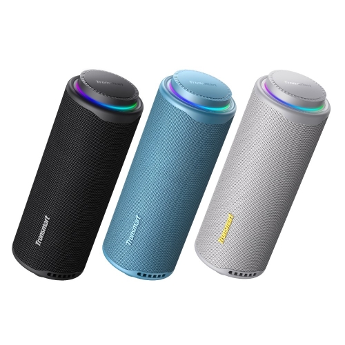 Tronsmart T8 Hordozható Bluetooth Hangszóró, 40 W, 360° Hangzás, Bluetooth 5.3, IPX7, Akár 18 Óra Üzemidő, Kék