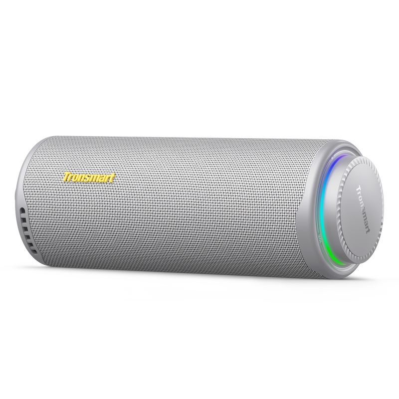 Tronsmart T8 Hordozható Bluetooth Hangszóró, 40 W, 360° Hangzás, Bluetooth 5.3, IPX7, Akár 18 Óra Üzemidő, Szürke