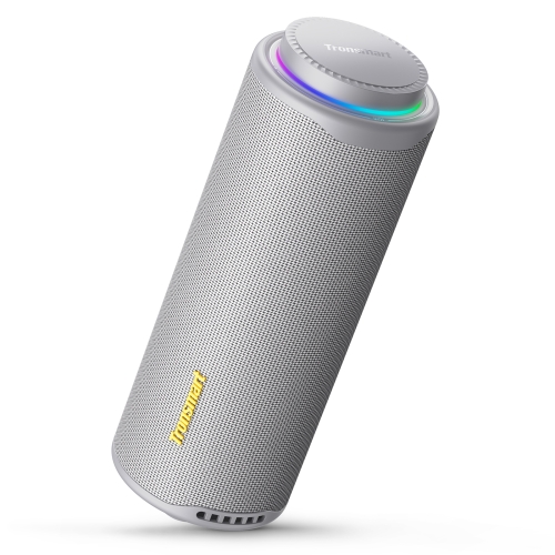 Tronsmart T8 Hordozható Bluetooth Hangszóró, 40 W, 360° Hangzás, Bluetooth 5.3, IPX7, Akár 18 Óra Üzemidő, Szürke