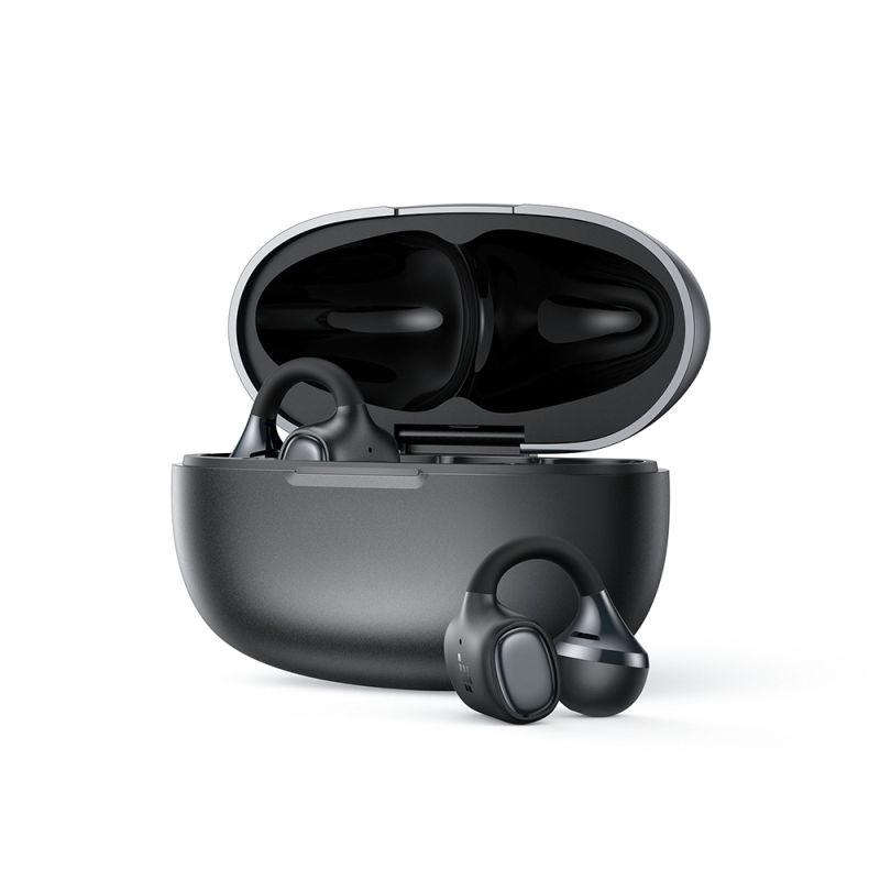 Tronsmart OpenFly Clip 2 Nyitott Kialakítású Bluetooth Fülhallgató, Hi-Res Audio, LDAC, Bluetooth 6.0, Akár 32 Óra Üzemidő, Feke