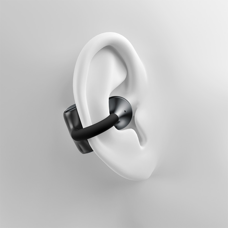 Tronsmart OpenFly Clip 2 Nyitott Kialakítású Bluetooth Fülhallgató, Hi-Res Audio, LDAC, Bluetooth 6.0, Akár 32 Óra Üzemidő, Feke