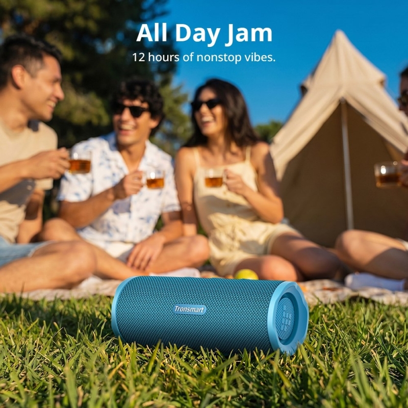 Tronsmart Mirtune C3 Hordozható Bluetooth Hangszóró, 30 W, Bluetooth 6.0, IPX7, Auracast™, Akár 12 Óra Üzemidő, Kék