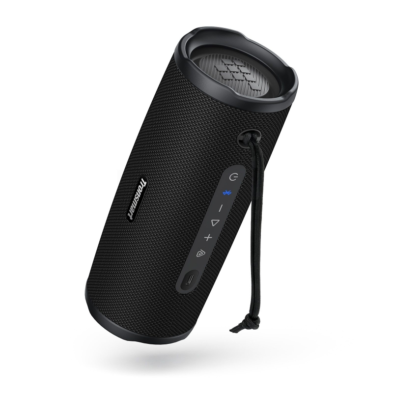 Tronsmart Mirtune C3 Plus Hordozható Bluetooth Hangszóró, 50 W, Bluetooth 6.0, IPX7, Auracast™, Akár 12 Óra Üzemidő, Fekete