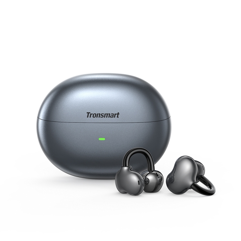 Tronsmart OpenFly Clip Nyitott Kialakítású Bluetooth Fülhallgató, Bluetooth 6.0, 11 mm, IPX5, Akár 24 Óra Üzemidő, Fekete