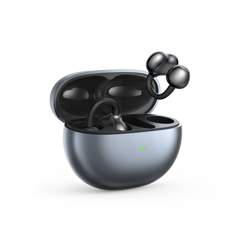 Tronsmart OpenFly Clip Nyitott Kialakítású Bluetooth Fülhallgató, Bluetooth 6.0, 11 mm, IPX5, Akár 24 Óra Üzemidő, Fekete