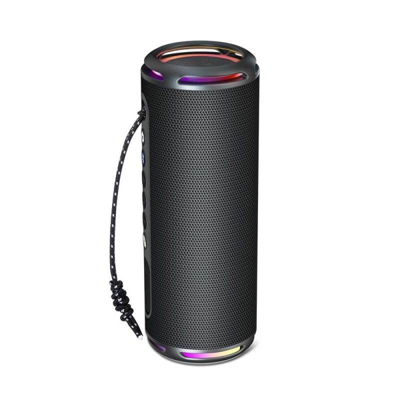 Tronsmart T7 Lite Hordozható Bluetooth Hangszóró, 24 W, Bluetooth 5.3, IPX7, Akár 24 Óra Üzemidő, LED Fények, Fekete