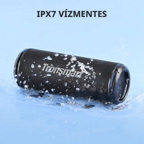 Tronsmart T7 Lite Hordozható Bluetooth Hangszóró, 24 W, Bluetooth 5.3, IPX7, Akár 24 Óra Üzemidő, LED Fények, Fekete