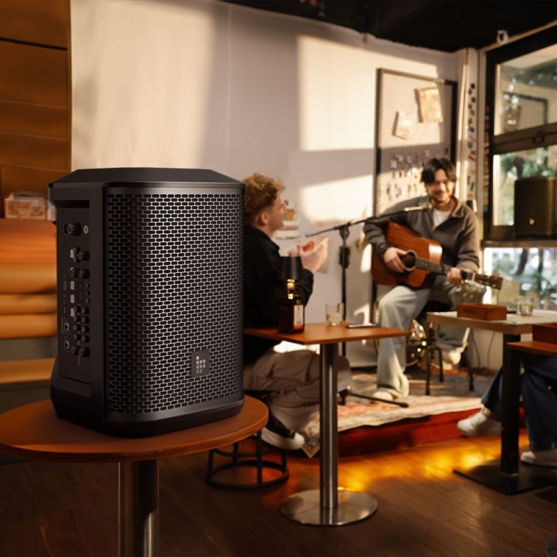 Tronsmart Hytune S1 Hordozható PA Hangrendszer, 200 W Csúcsteljesítmény, 3 Csatornás Keverő, Bluetooth 5.0, Akár 18 Óra Üzemidő