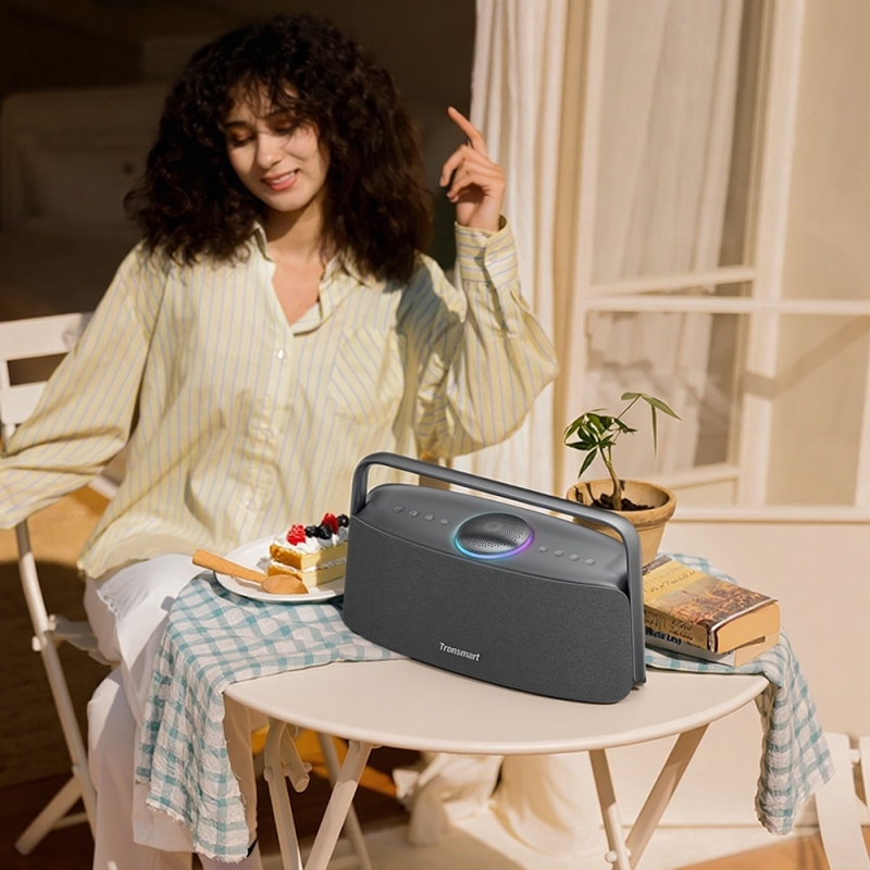 Tronsmart Fiitune X30 Otthoni Bluetooth Hangszóró, 80 W, Hi-Res LDAC, Térhangzás, Bluetooth 5.3, IPX6, Akár 14 Óra Üzemidő, Obsz