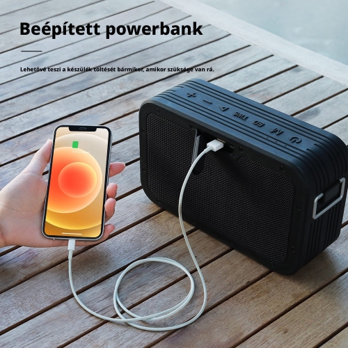Tronsmart Force Max Hordozható Bluetooth Hangszóró, 80 W, SoundPulse®, Bluetooth 5.0, IPX6, Akár 13 Óra Üzemidő, Powerbank