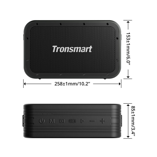 Tronsmart Force Max Hordozható Bluetooth Hangszóró, 80 W, SoundPulse®, Bluetooth 5.0, IPX6, Akár 13 Óra Üzemidő, Powerbank