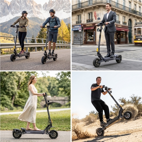 AUSOM Gosoul 2 Dual Motor Elektromos Roller, 2×1100 W, 50 km/h, Akár 70 km Hatótáv, 48 V 13,5 Ah, NFC