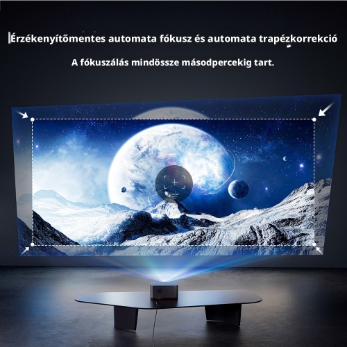 ETOE Whale Pro 2026 Okos Projektor, 1800 ANSI, Natív 1080P, Android TV 14.0, Netflix, 4K Dekódolás, Dolby Audio
