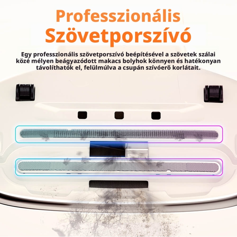 JIGOO S100 Atkaeltávolító Matracporszívó, 12 kPa Szívóerő, 80 000 Ütés/perc, UV Sterilizálás, 55 °C Forró Levegő, Atkaérzékelő